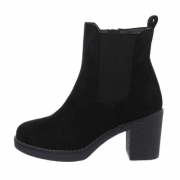 Cizme cu toc gros - blacksuede dama