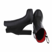 Botine cu toc gros - negru dama