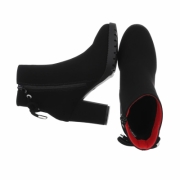 Botine cu toc gros - negru dama