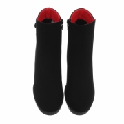 Botine cu toc gros - negru dama