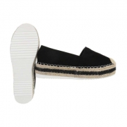 Espadrile cu platforma - negru dama