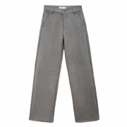 Pantaloni piele ecologica Laulia - gri dama