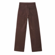 Pantaloni piele ecologica Laulia - maro dama