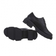 Pantofi office cu toc gros - negru dama