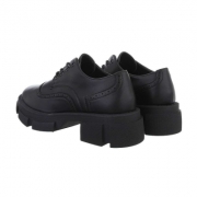 Pantofi office cu toc gros - negru dama