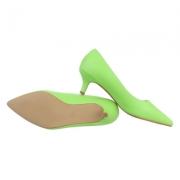 Pantofi toc mic subtire - verde dama