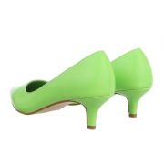 Pantofi toc mic subtire - verde dama