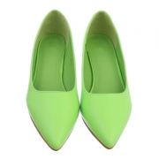 Pantofi toc mic subtire - verde dama