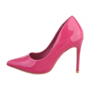 Pantofi cu toc inalt - roz fuchsia dama