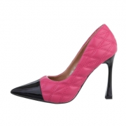 Pantofi cu toc inalt - roz fuchsia dama