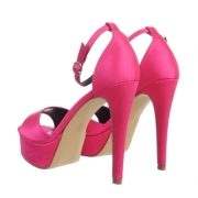 Pantofi cu toc inalt - roz fuchsia dama