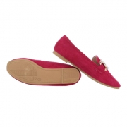 Mocasini eleganti cu strasuri - roz fuchsia dama