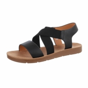 Sandale joase plat - negru dama