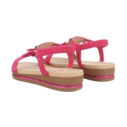 Sandale platforma - roz fuchsia dama