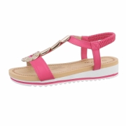 Sandale platforma - roz fuchsia dama