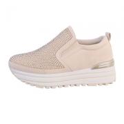 Sneakers cu platforma - bej dama