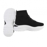 Sneakers cu platforma - negru dama