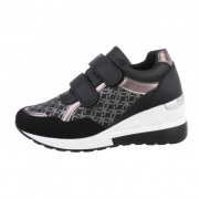 Sneakers inalti- negru dama