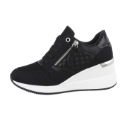 Sneakers inalti- negru dama