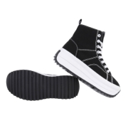 Sneakers inalti- negru dama