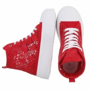 Sneakers inalti- rosu dama