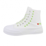 Sneakers inalti- verde dama