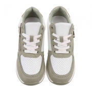 Sneakers inalti- verde dama