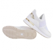 Sneakers fashion cu platforma - alb dama