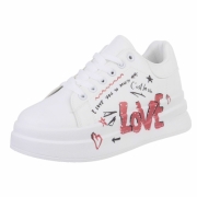 Sneakers josi - alb dama