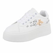 Sneakers josi - alb dama