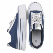 Sneakers cu platforma - albastru dama