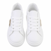 Sneakers cu sclipici - auriu dama