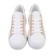 Sneakers talpa groasa - culoarea sampaniei dama