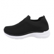 Pantofi sport fara siret - negru dama