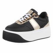 Sneakers cu talpa groasa - negru dama