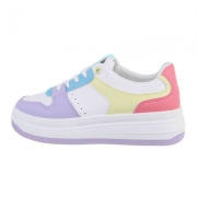 Sneakers colorati cu platforma - violet dama