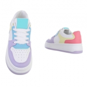 Sneakers colorati cu platforma - violet dama