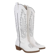 Western- & Cizme Biker - alb dama