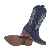 Ciocate western cu toc gros - & Cizme Biker - dblue dama