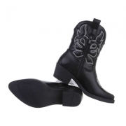 Cizme western - & Cizme Biker - negru dama