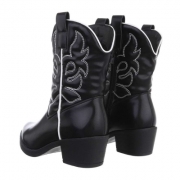 Cizme western - & Cizme Biker - negru dama