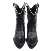 Cizme western - & Cizme Biker - negru dama