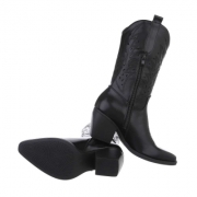 Cizme western - & Cizme Biker - negru dama