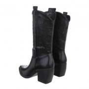 Cizme western - & Cizme Biker - negru dama