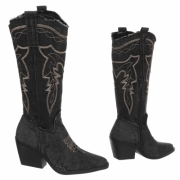 Western- & Cizme Biker - negru dama