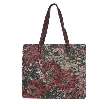 Geanta casual shopper - rosu dama