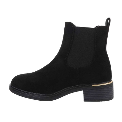 Ghete casual Chelsea - blacksuede dama