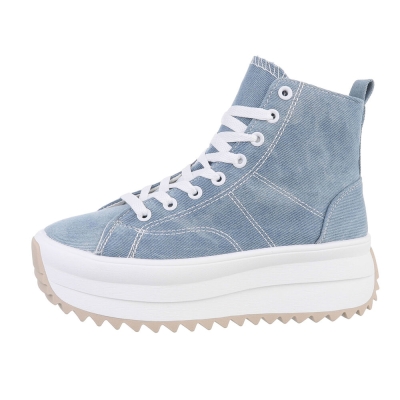 Sneakers inalti- albastru dama