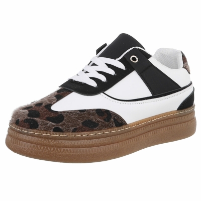 Sneakers josi - alb-negru dama