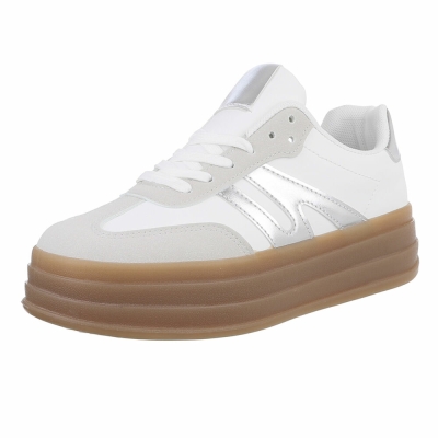 Sneakers josi - argintiu alb dama